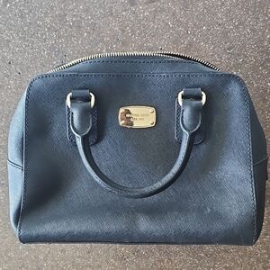 Michael Kors Black Saffiano Leather Satchel